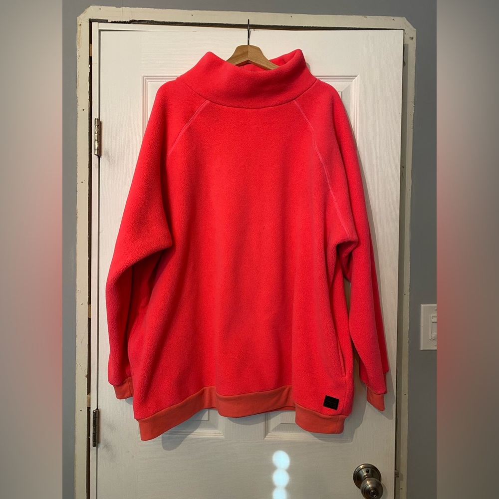 Bright Pink Fleece Pullover